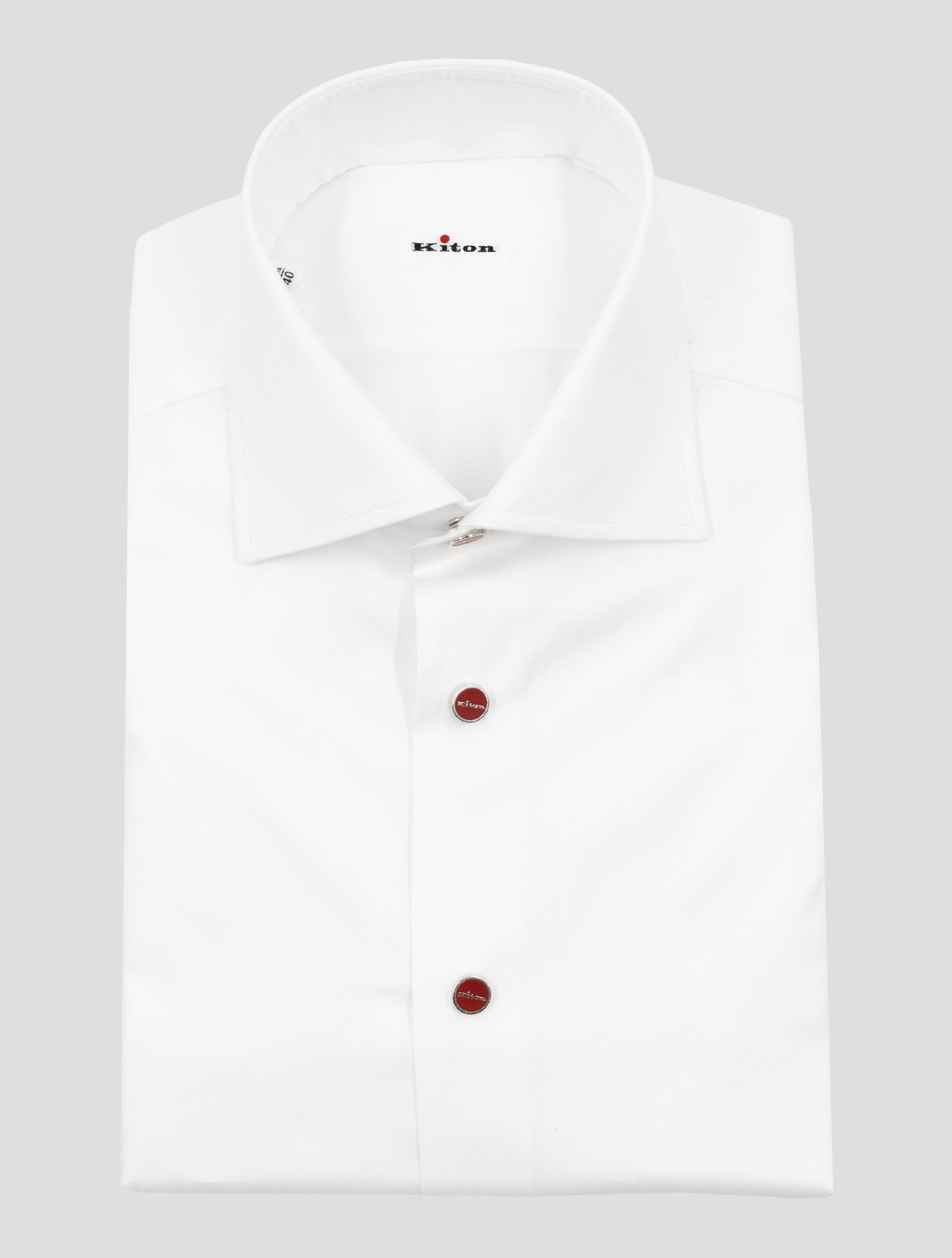 Kiton White Cotton Shirt