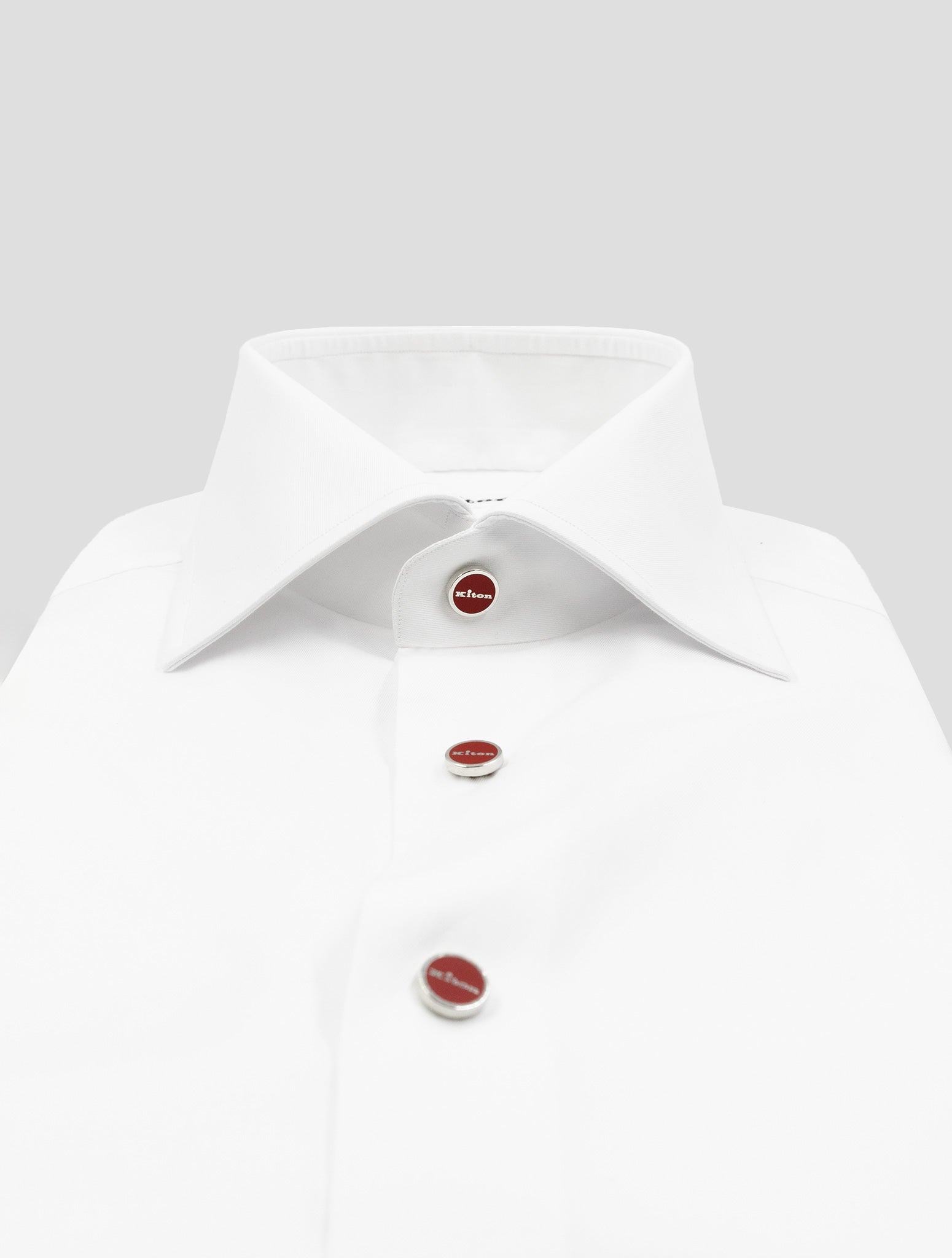 Kiton White Cotton Shirt