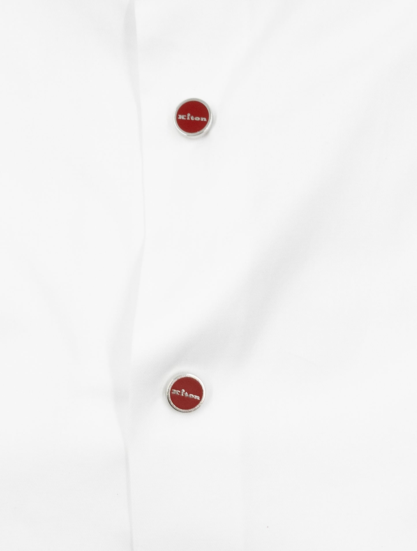 Kiton White Cotton Shirt