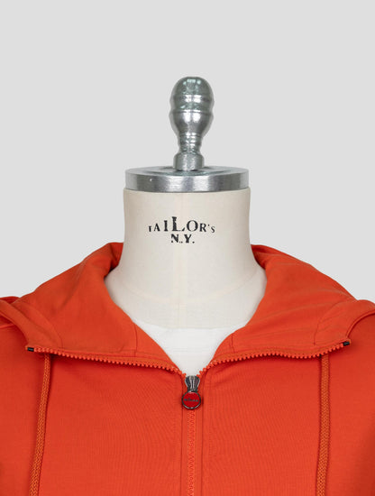 Kiton Orange Cotton Ea Shirt Umbi