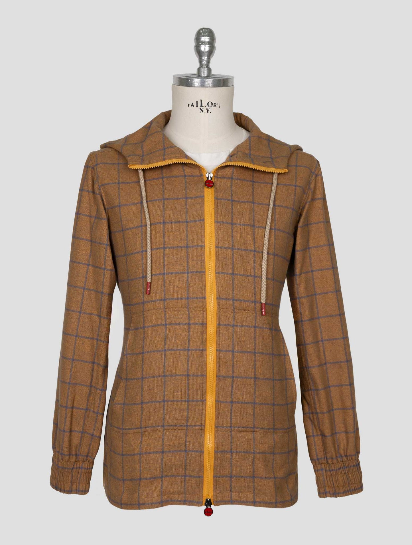 Kiton brown Blue Cotton Shirt Umbi