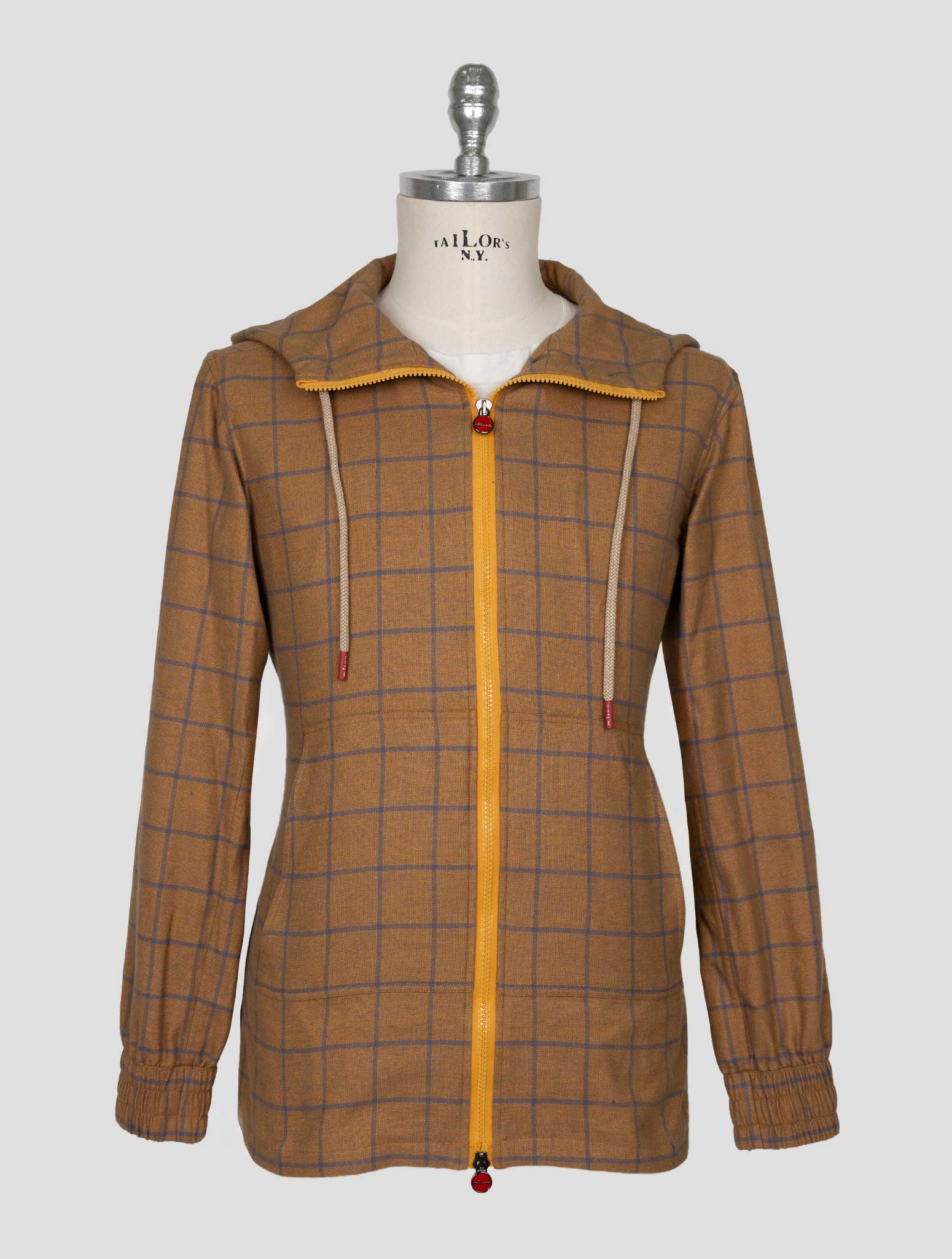 Kiton brown Blue Cotton Shirt Umbi