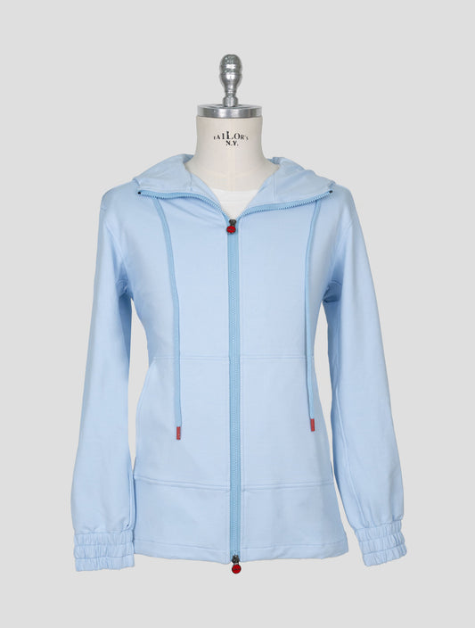 Kiton Light Blue Cotton Ea Shirt Umbi