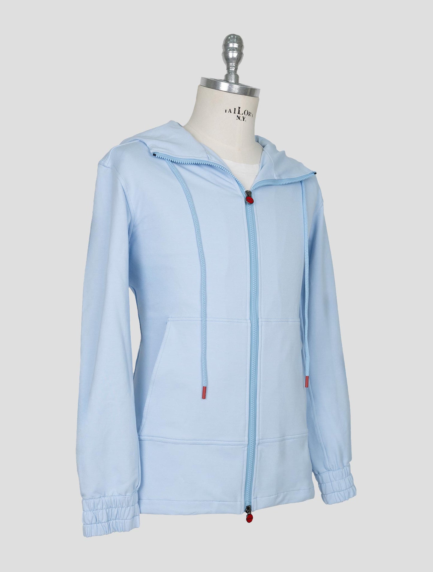 Kiton Light Blue Cotton Ea Shirt Umbi
