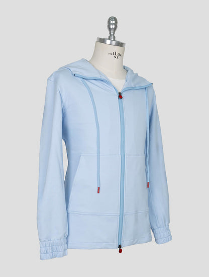 Kiton Light Blue Cotton Ea Shirt Umbi