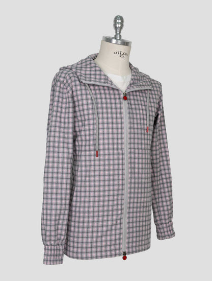 Kiton Gray Pink Cotton Shirt Umbi
