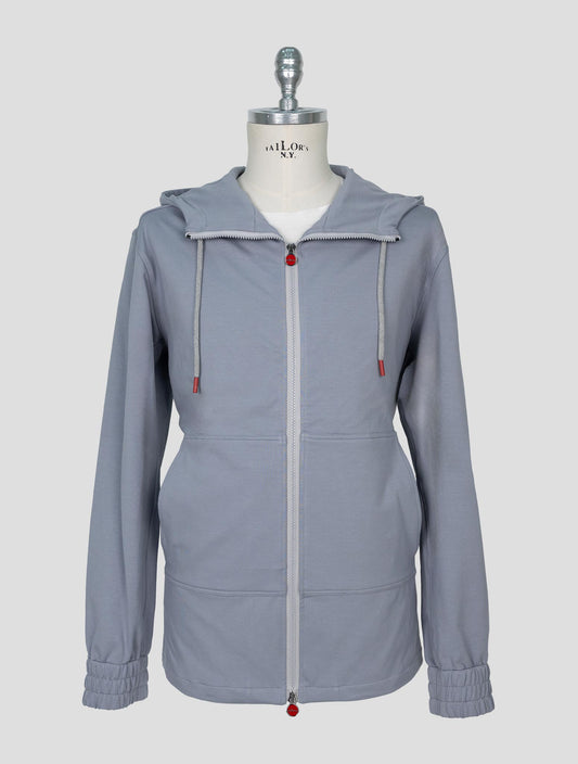Kiton Light Blue Cotton Ea Shirt Umbi