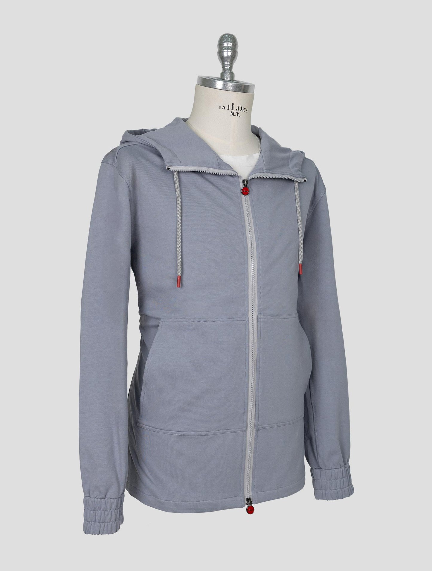 Kiton Light Blue Cotton Ea Shirt Umbi