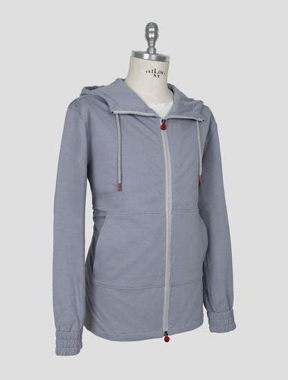 Kiton Light Blue Cotton Ea Shirt Umbi