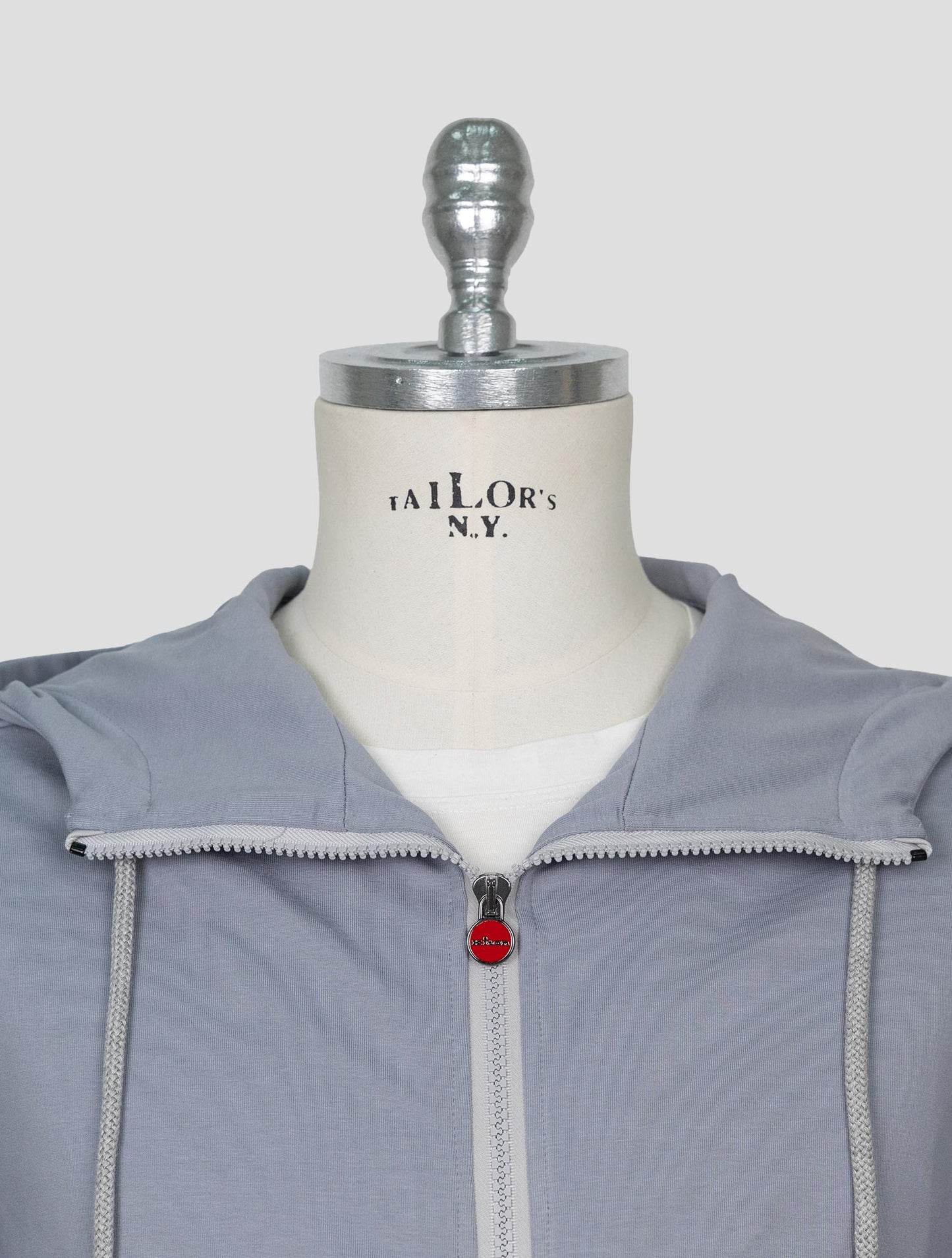 Kiton Light Blue Cotton Ea Shirt Umbi
