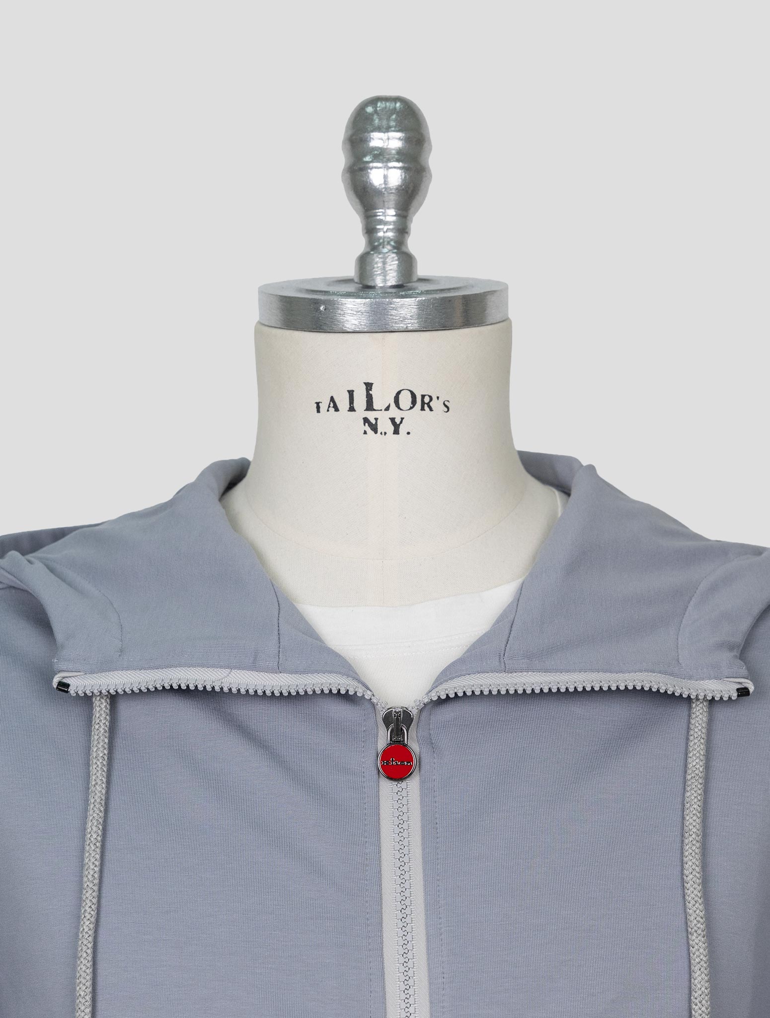Kiton Light Blue Cotton Ea Shirt Umbi