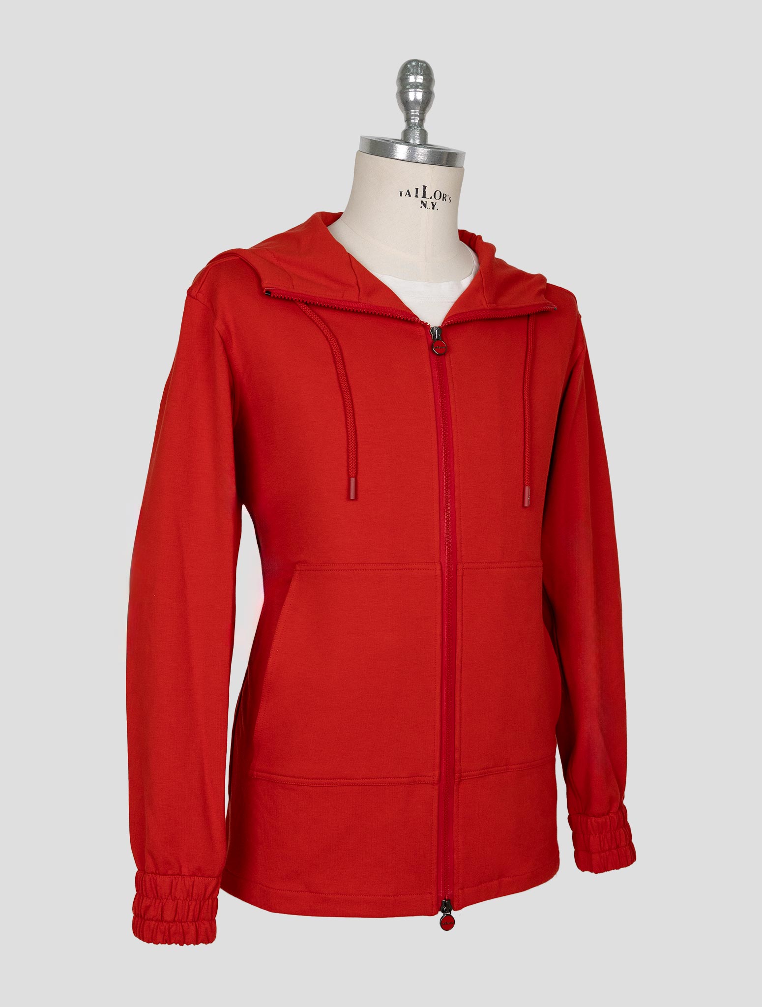 Kiton Red Cotton Ea Shirt Umbi
