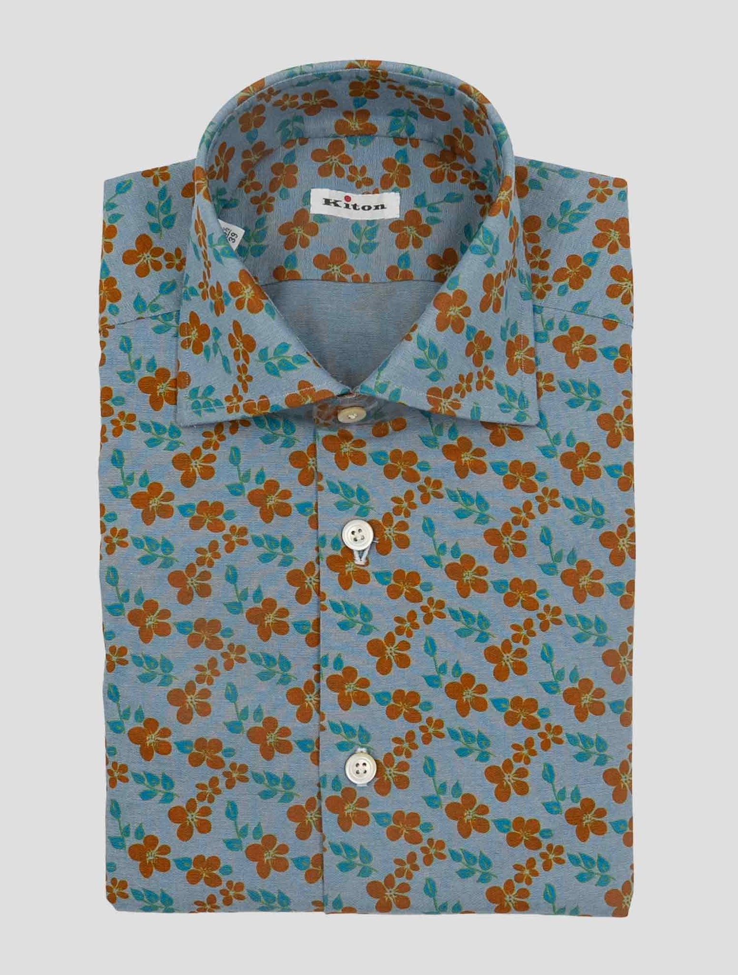 Kiton Multicolor Cotton Shirt