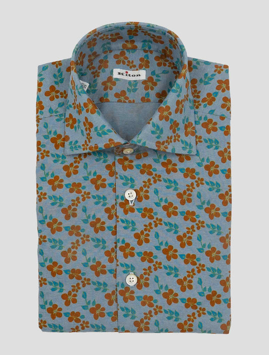 Kiton Multicolor Cotton Shirt