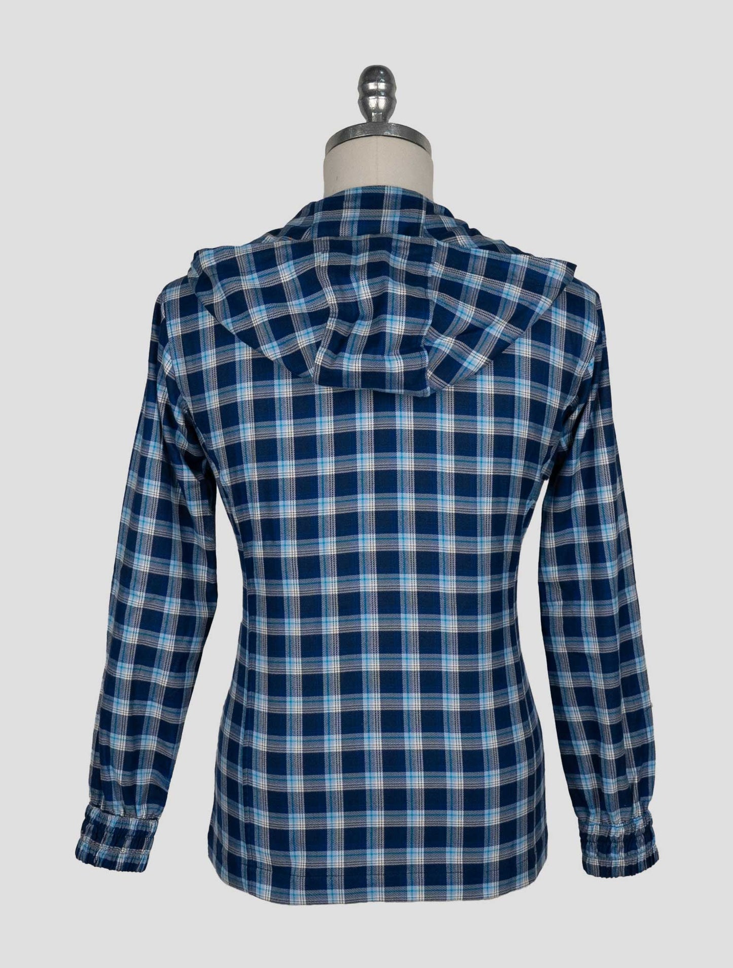 Kiton Blue White Cotton Shirt Umbi