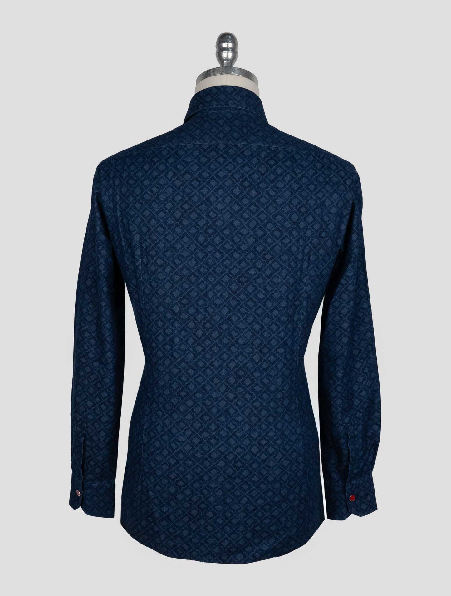 Kiton Blue Cotton Shirt