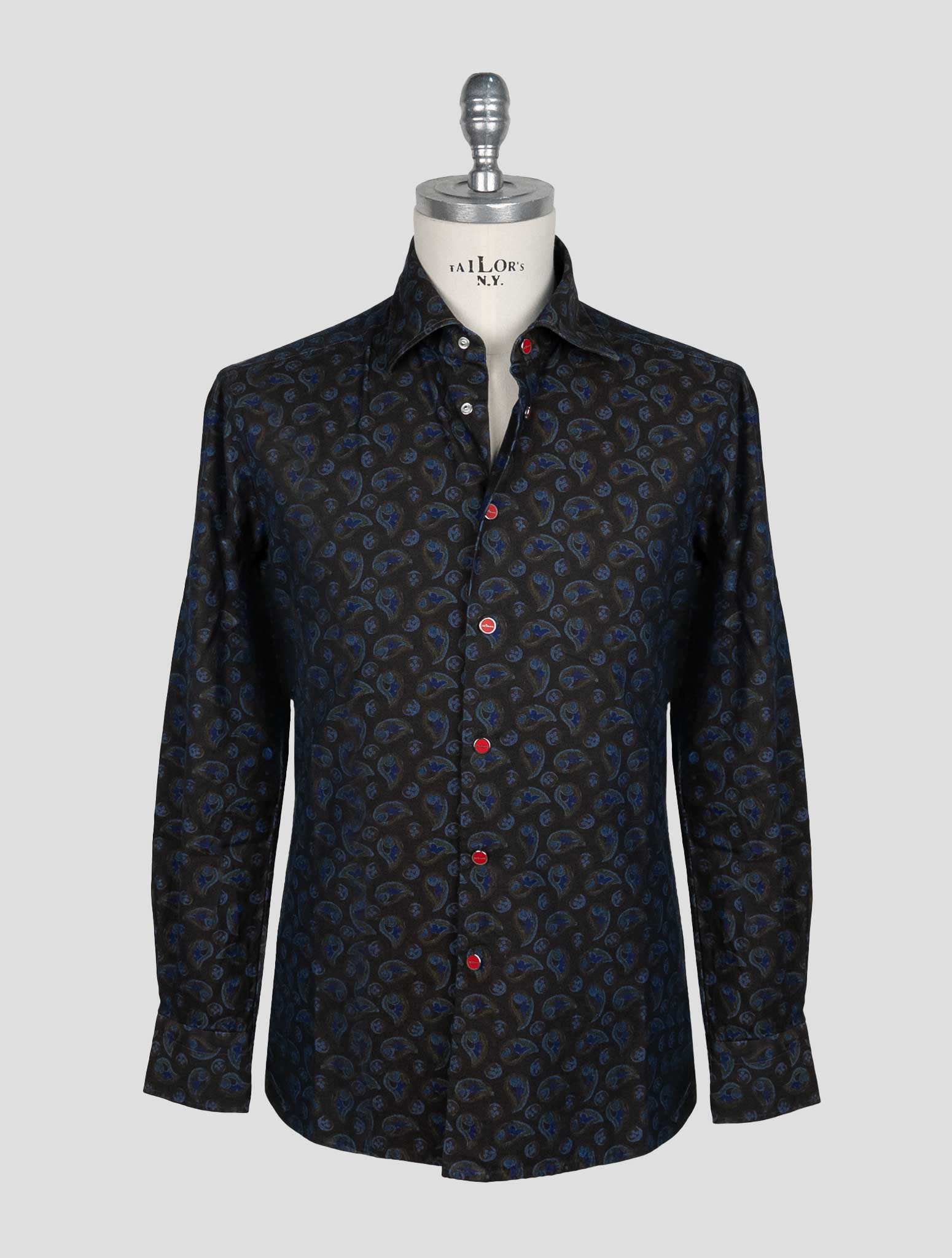 Kiton Brown Cotton Shirt