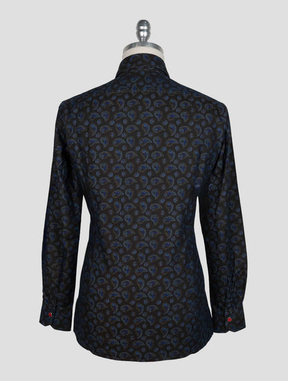 Kiton Brown Cotton Shirt