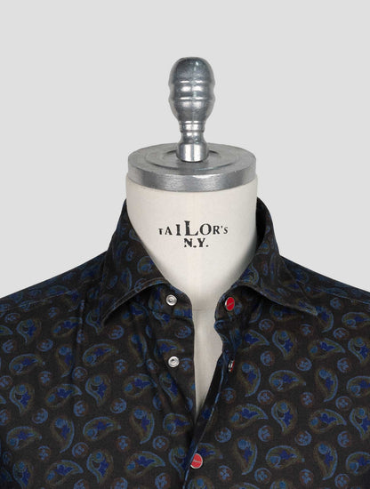Kiton Brown Cotton Shirt