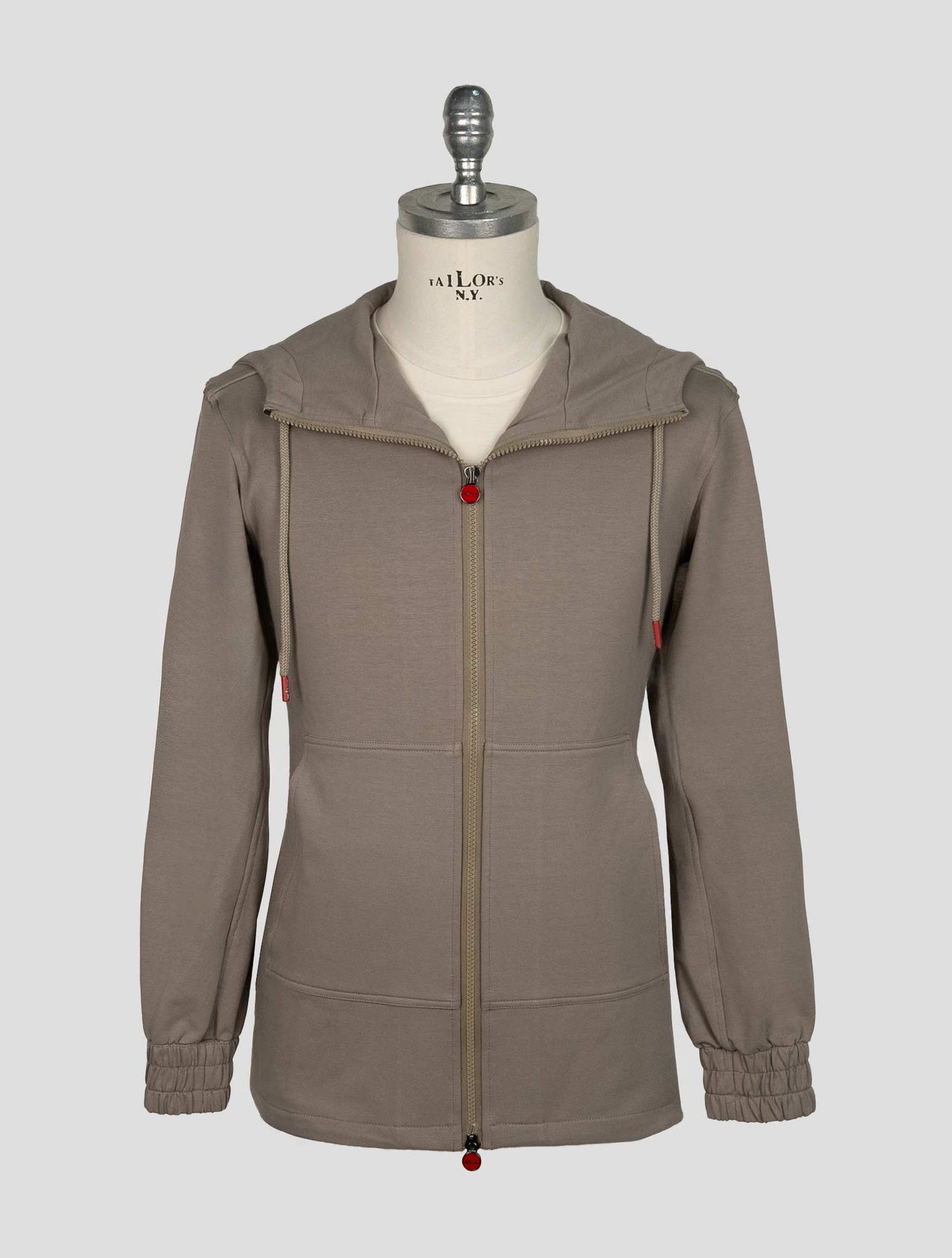 Kiton Taupe Cotton Ea Umbi Shirt