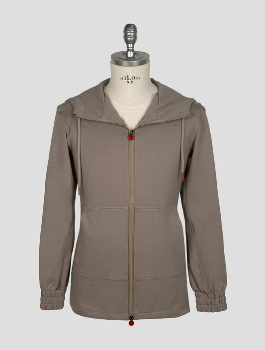 Kiton Taupe Cotton Ea Umbi Shirt