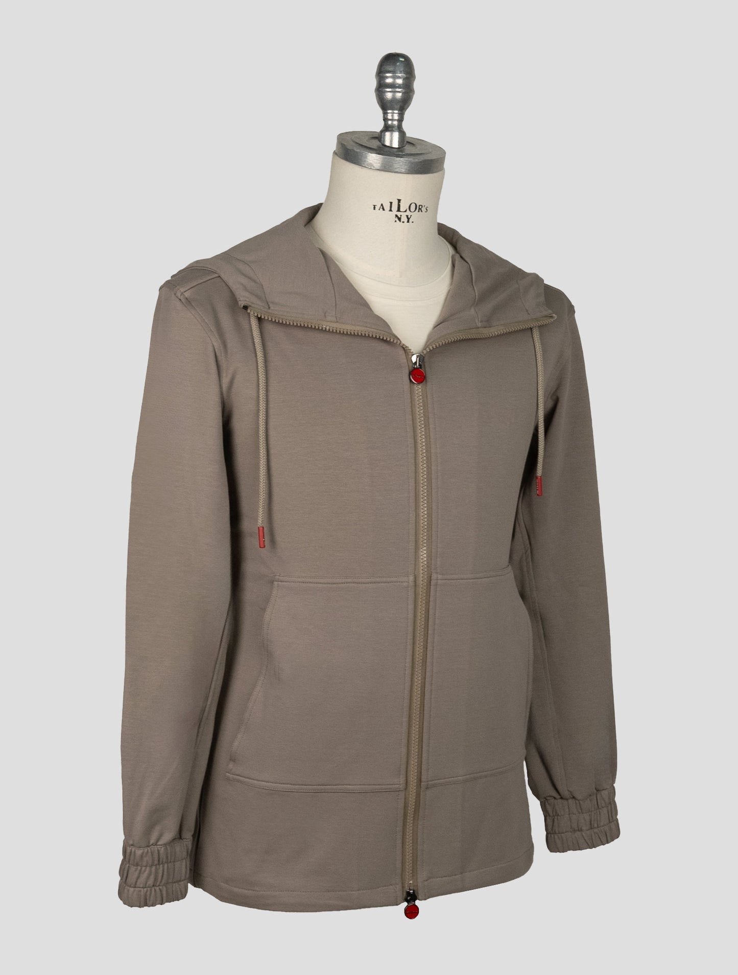Kiton Taupe Cotton Ea Umbi Shirt