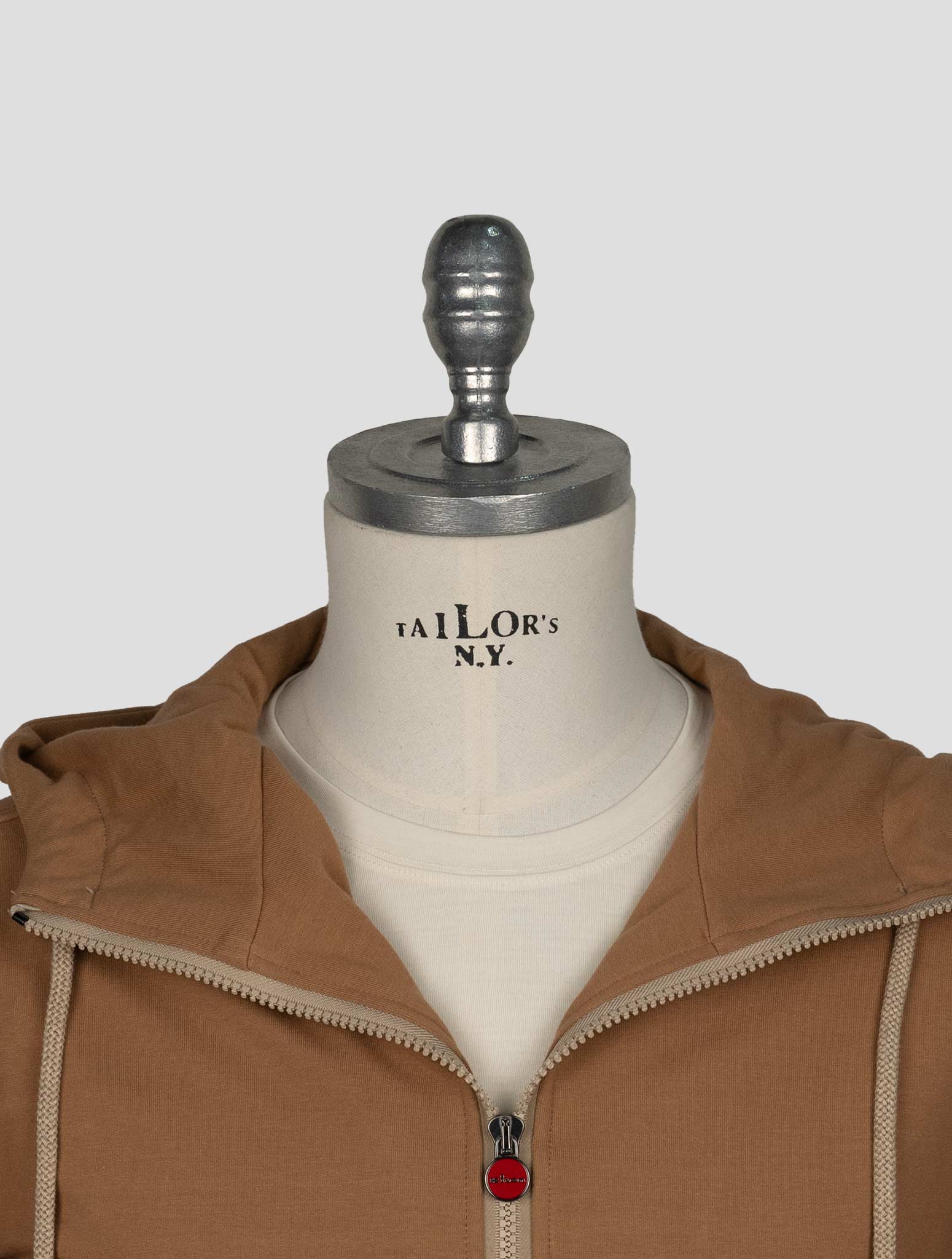 Kiton Brown Cotton Ea Umbi Shirt