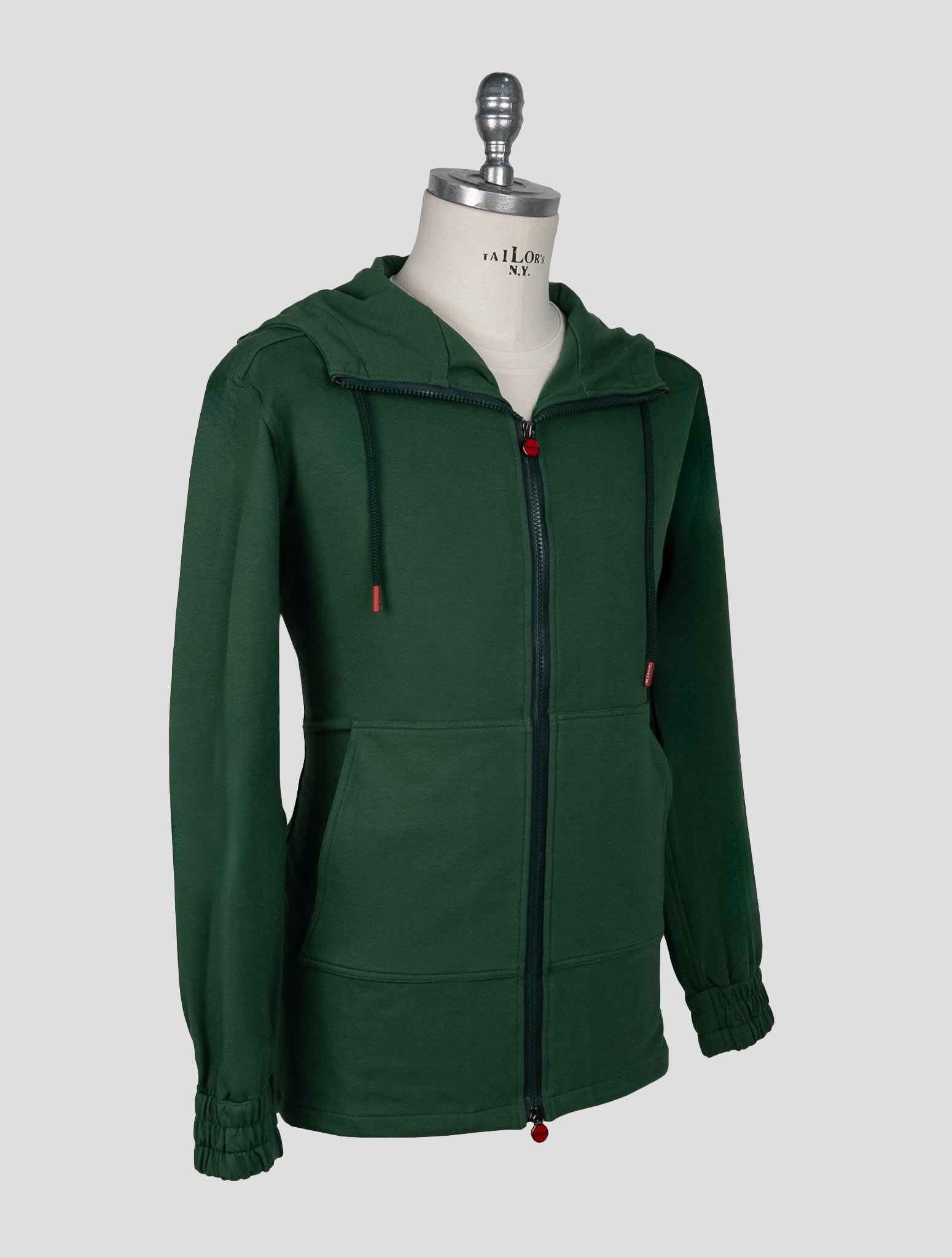 Kiton Dark Green Cotton Ea Umbi Shirt