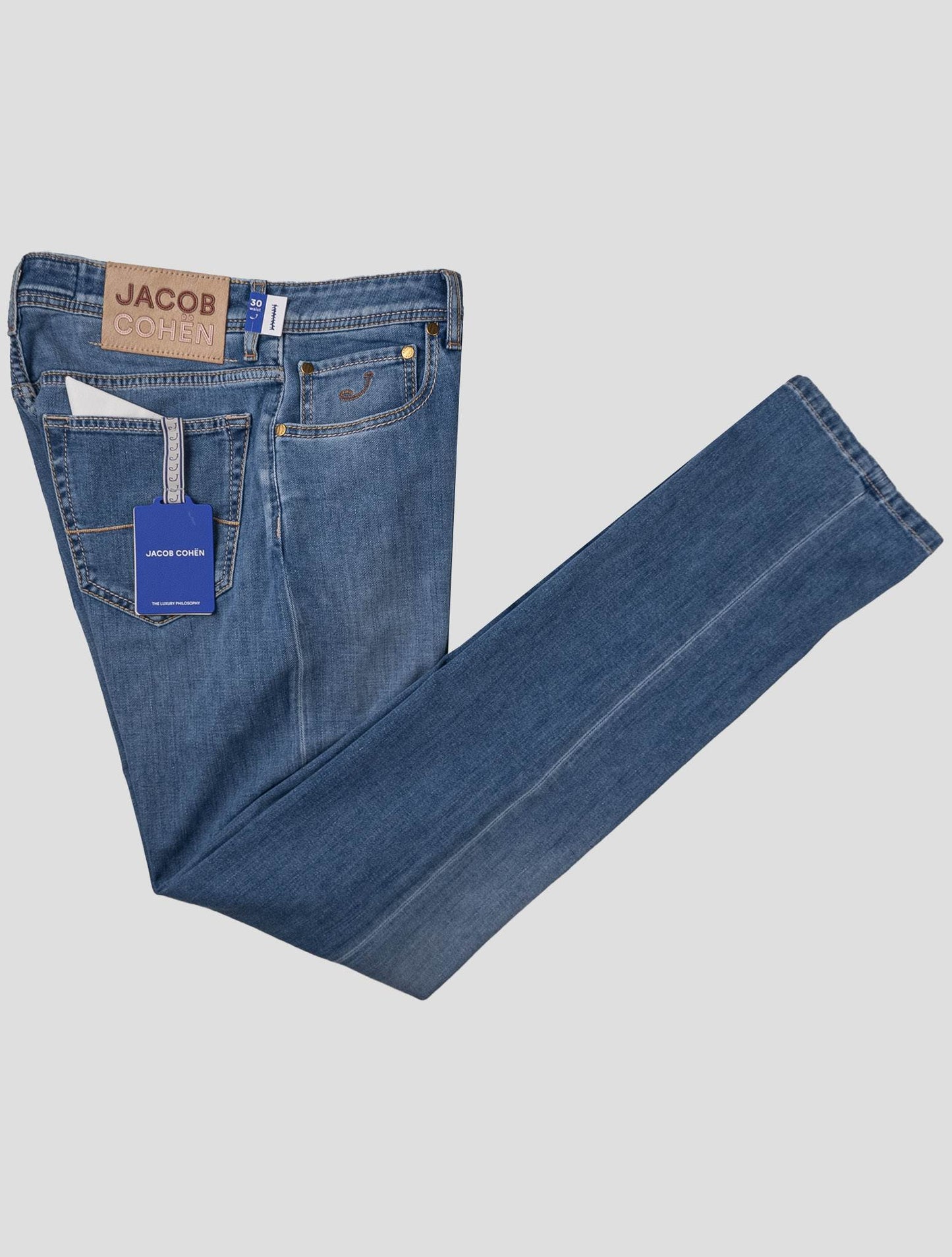 Jacob Cohen lys blå bomuld Els Ea Jeans