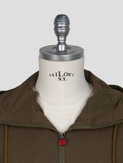 Kiton Brown Cotton Ea Umbi Shirt