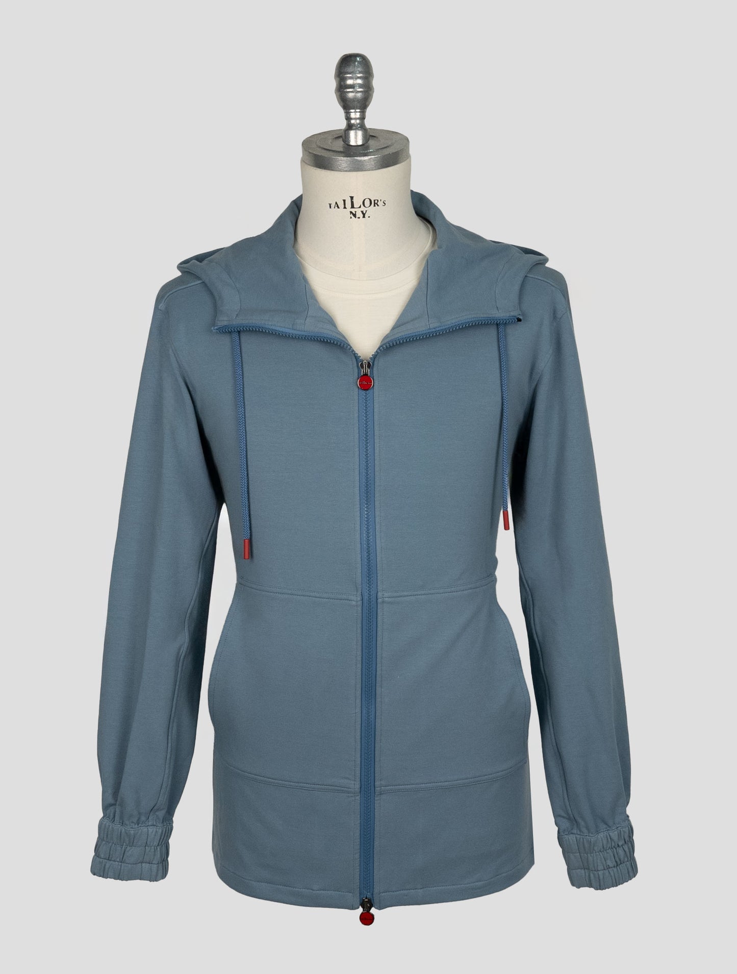 Kiton Light Blue Cotton Ea Umbi Shirt