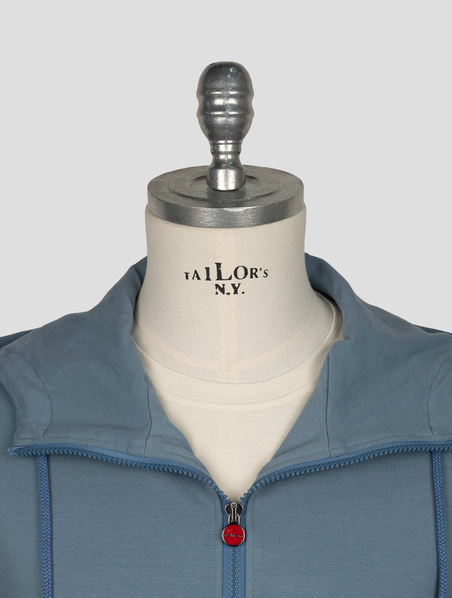 Kiton Light Blue Cotton Ea Umbi Shirt