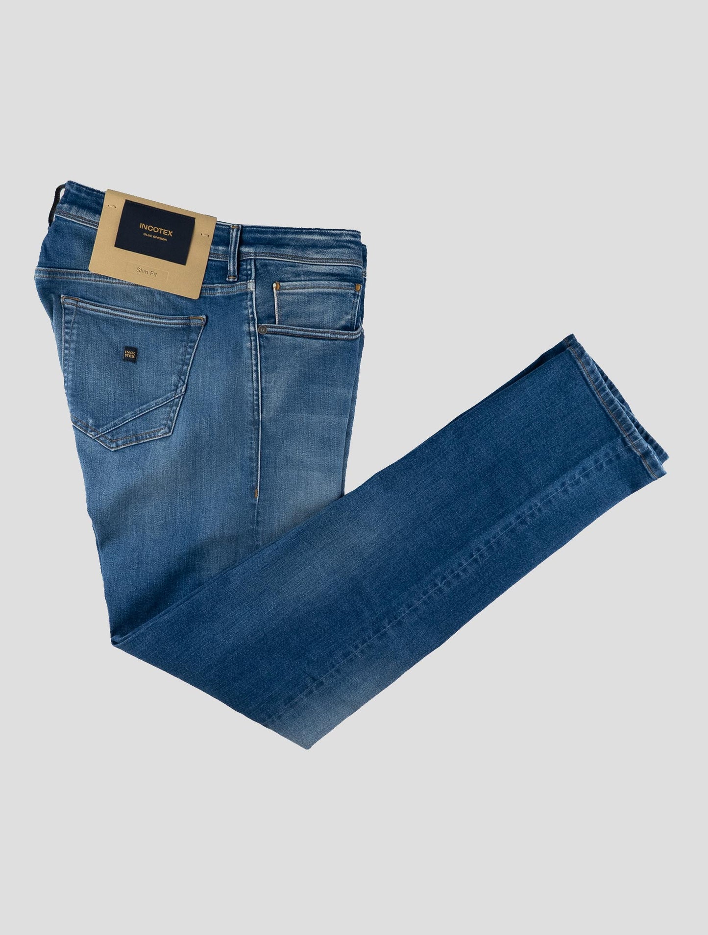 Incotex Blue Cotton Els Ea Jeans
