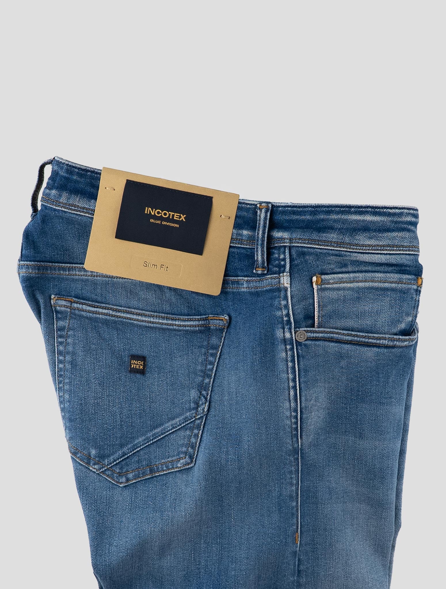 Incotex Blue Cotton Els Ea Jeans