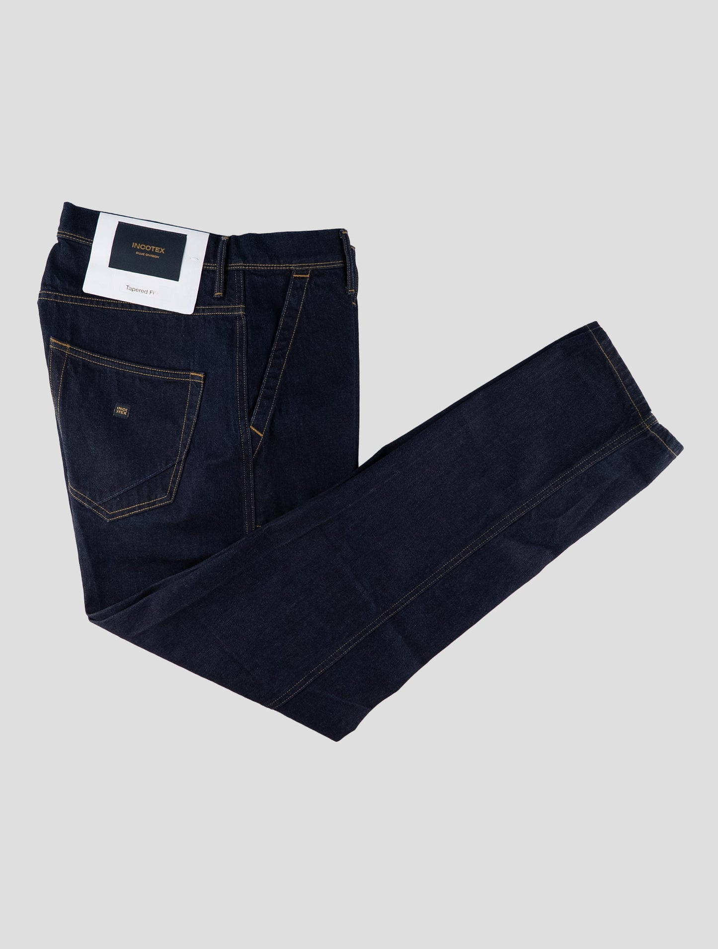 Incotex Blue Cotton Pants Mod. Jeans