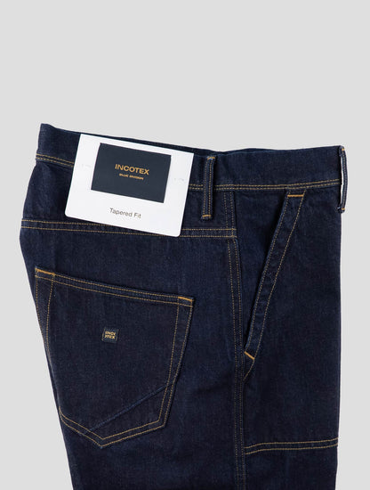 Incotex Blue Cotton Pants Mod. Jeans