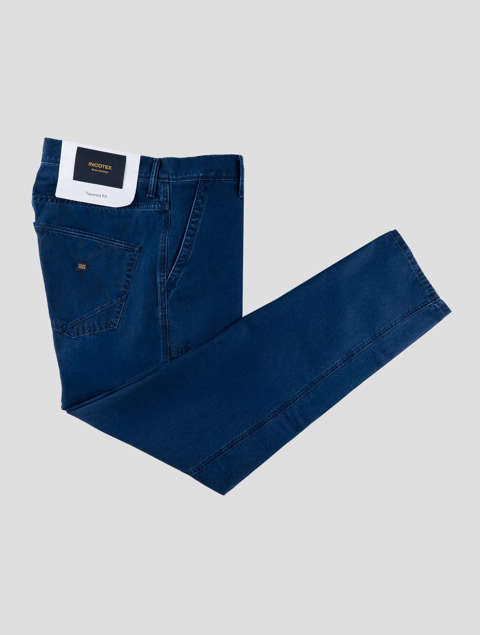 Incotex Blue Cotton Pants