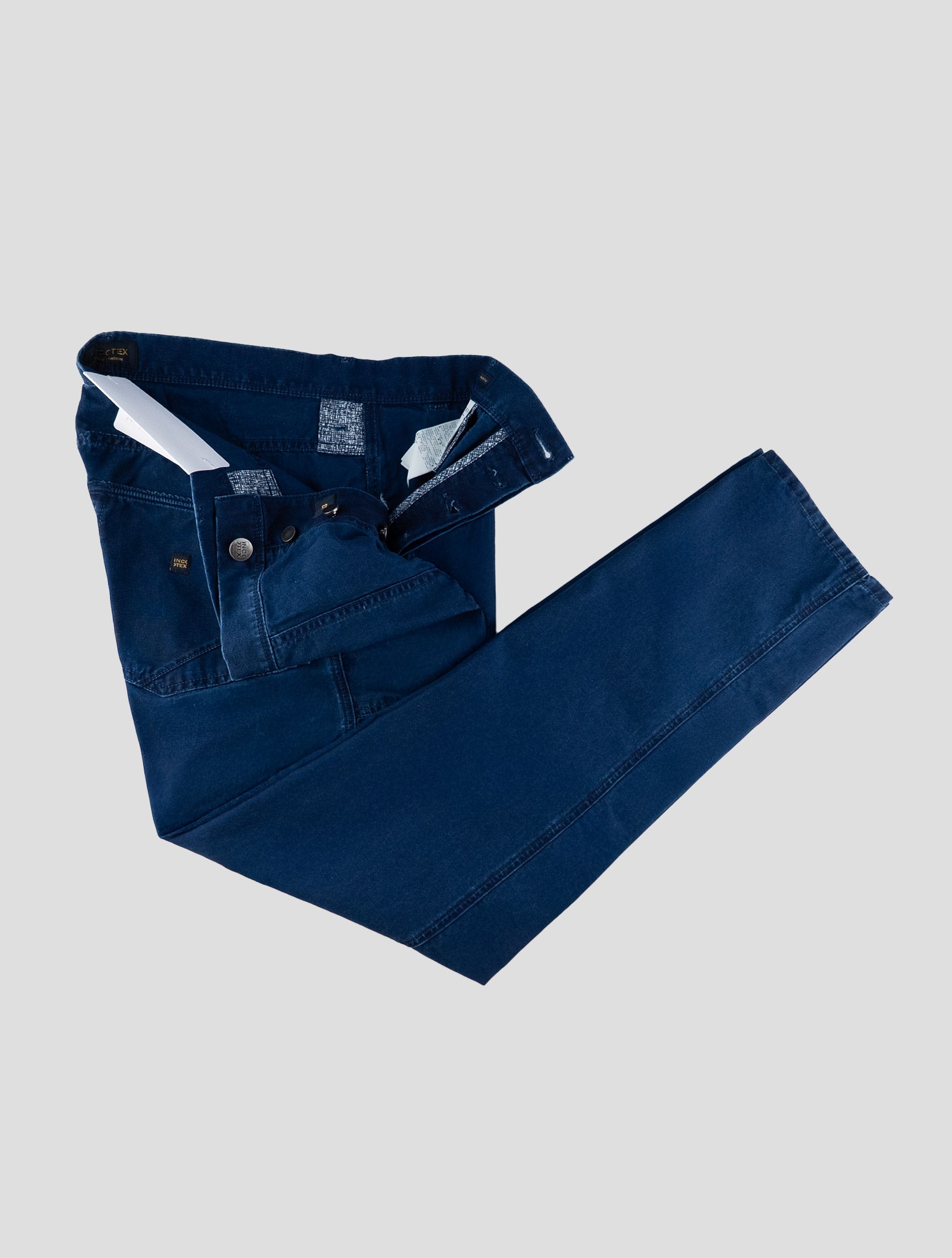 Incotex Blue Cotton Pants