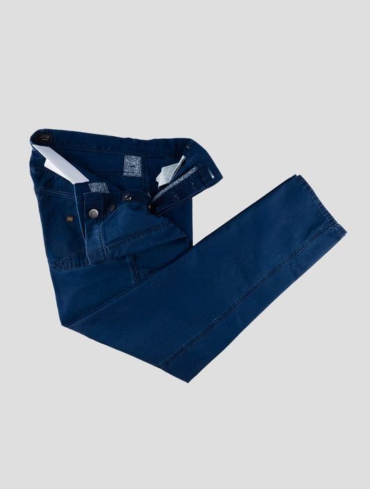 Incotex Blue Cotton Pants