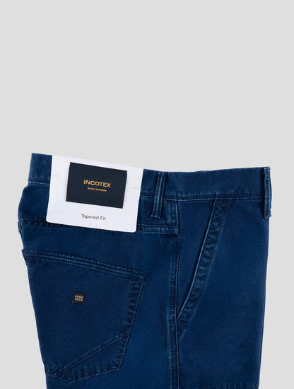 Incotex Blue Cotton Pants
