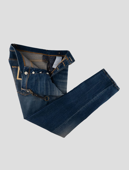 Incotex Blue Cotton Ea Pants