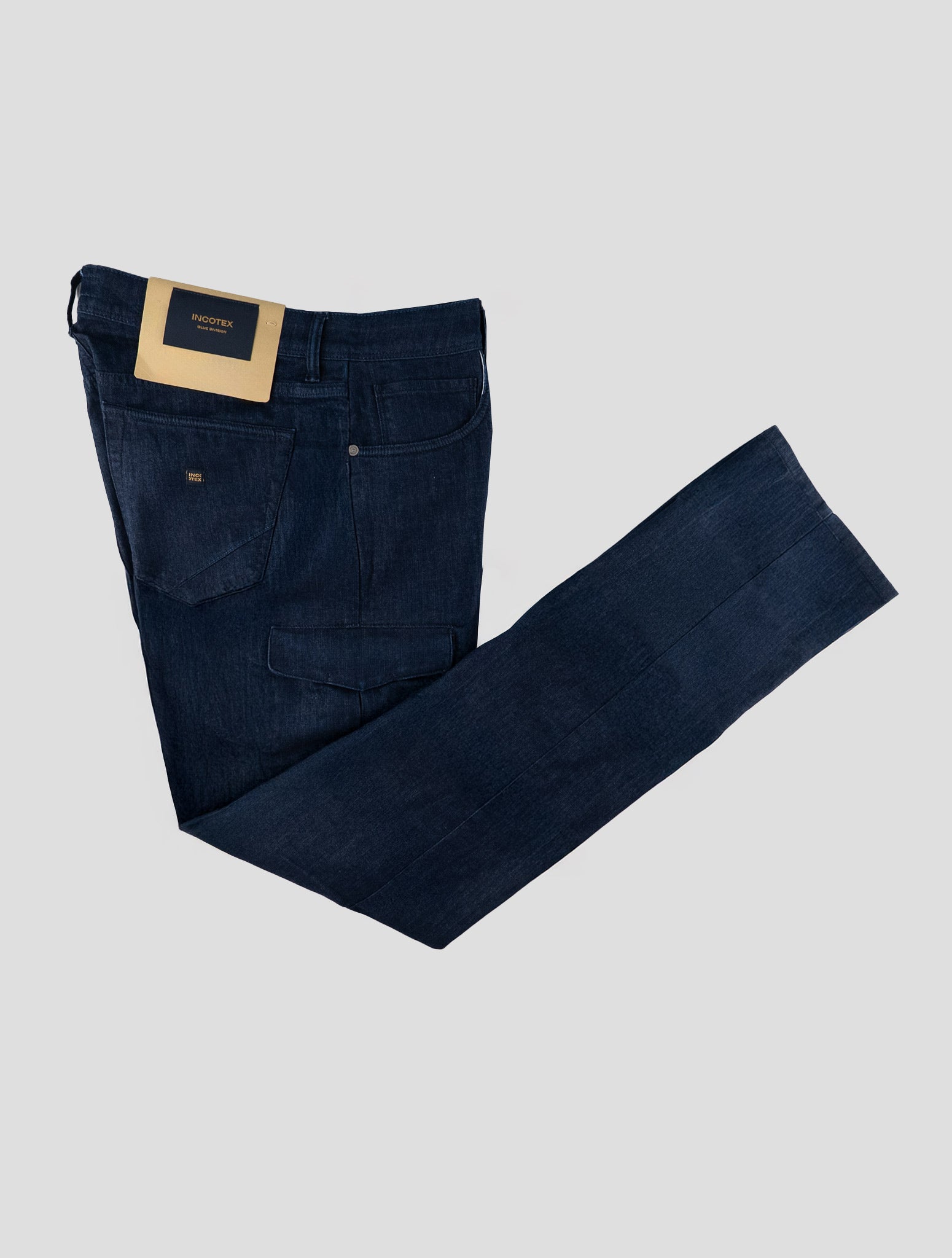 Incotex Blue Cotton Viscose Pl Ea Jeans