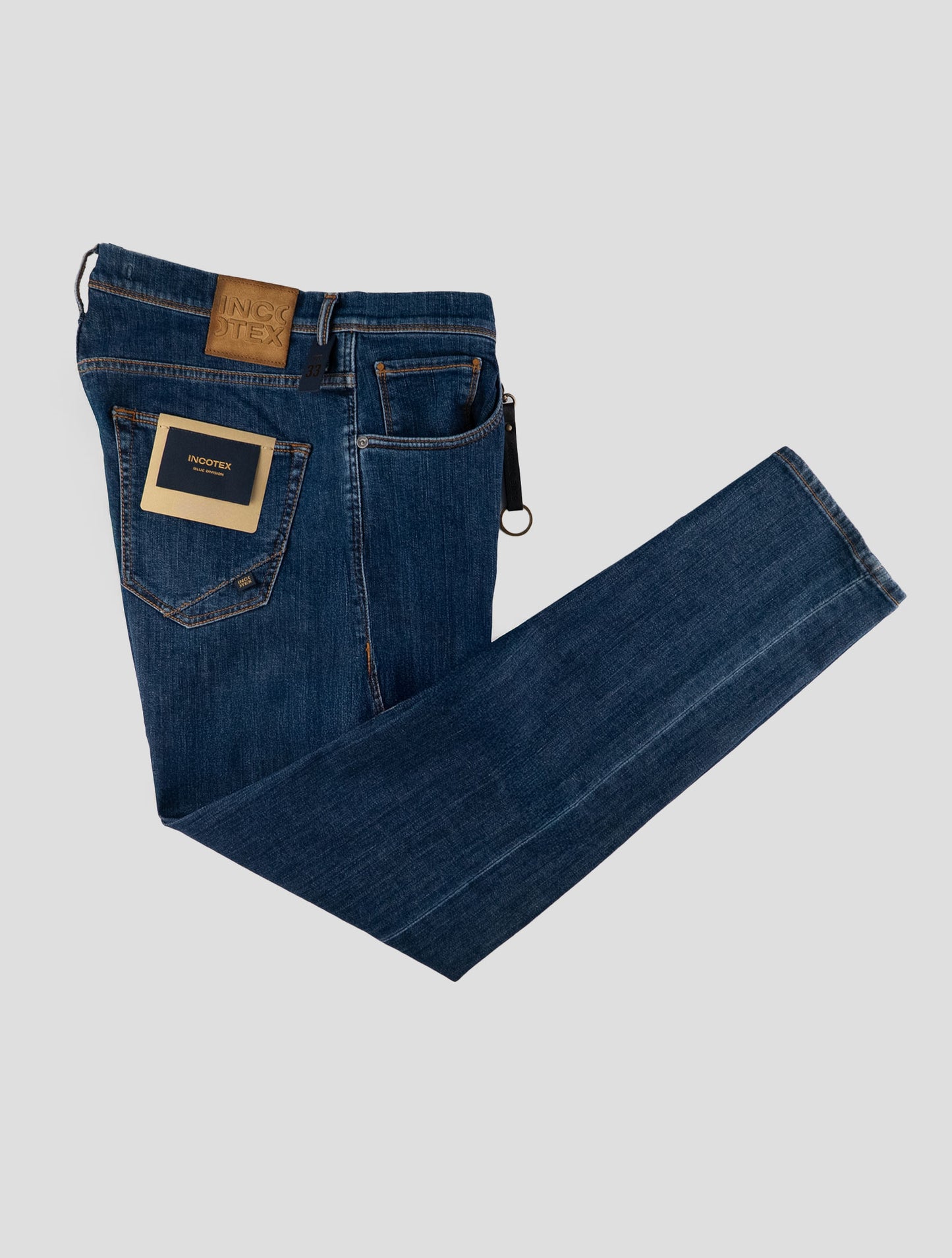 Incotex Blue Cotton Pl Ea Jeans