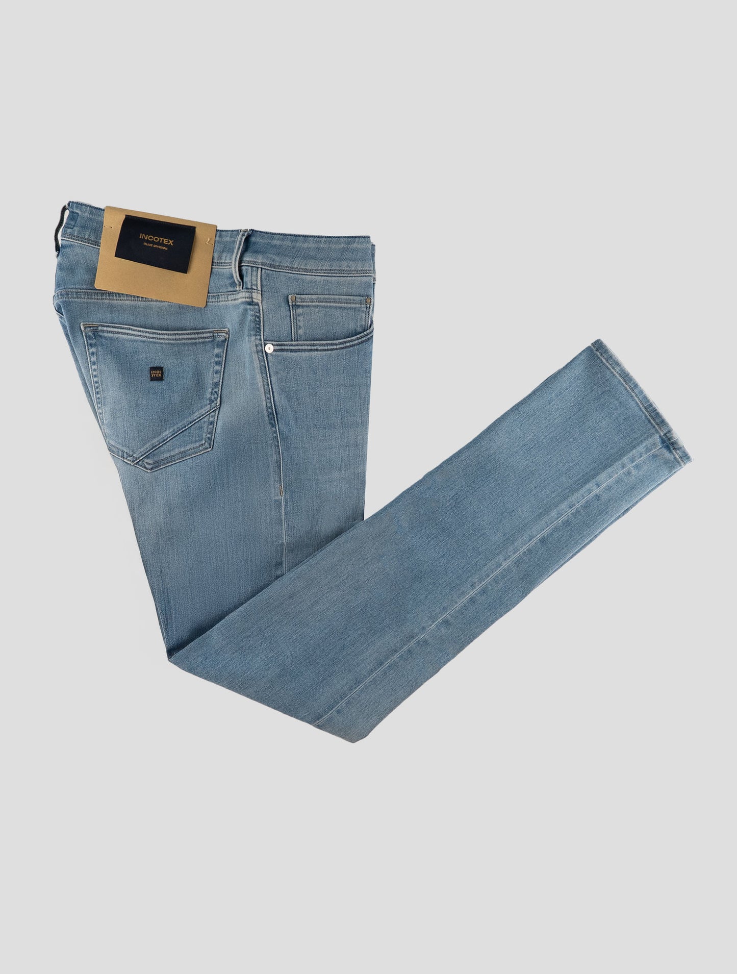 Incotex Light Blue Cotton Els Ea Jeans