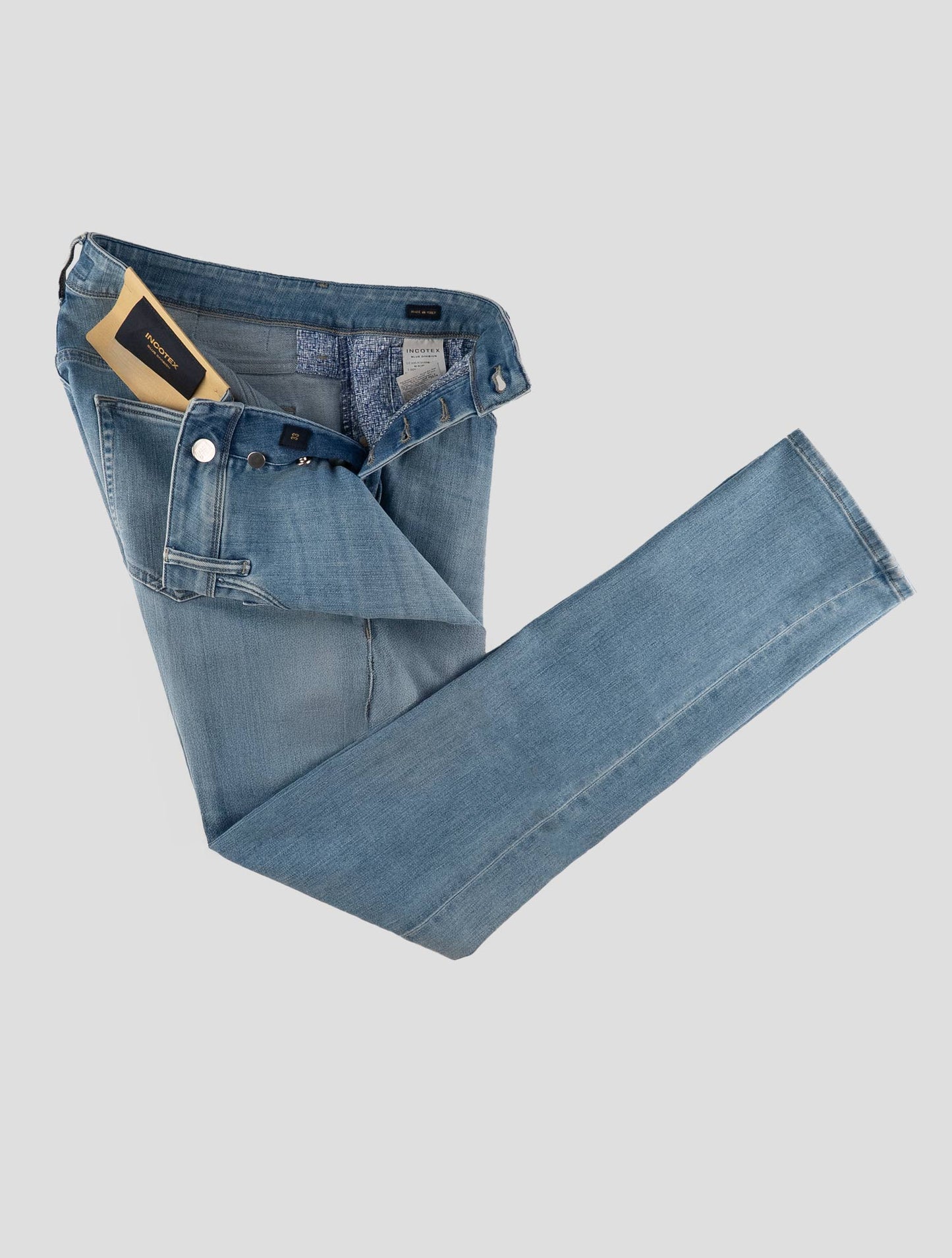 Incotex Light Blue Cotton Els Ea Jeans