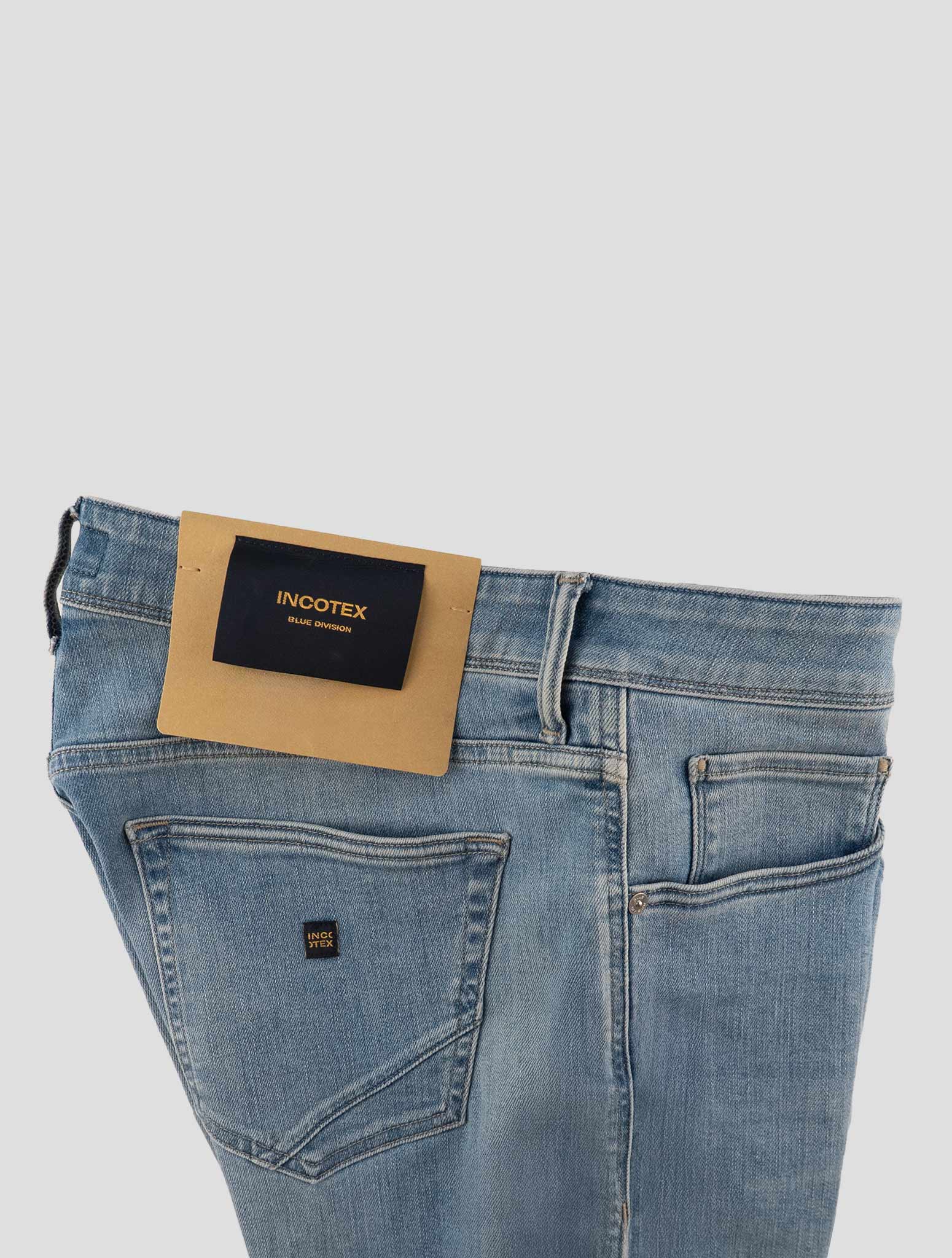 Incotex Light Blue Cotton Els Ea Jeans