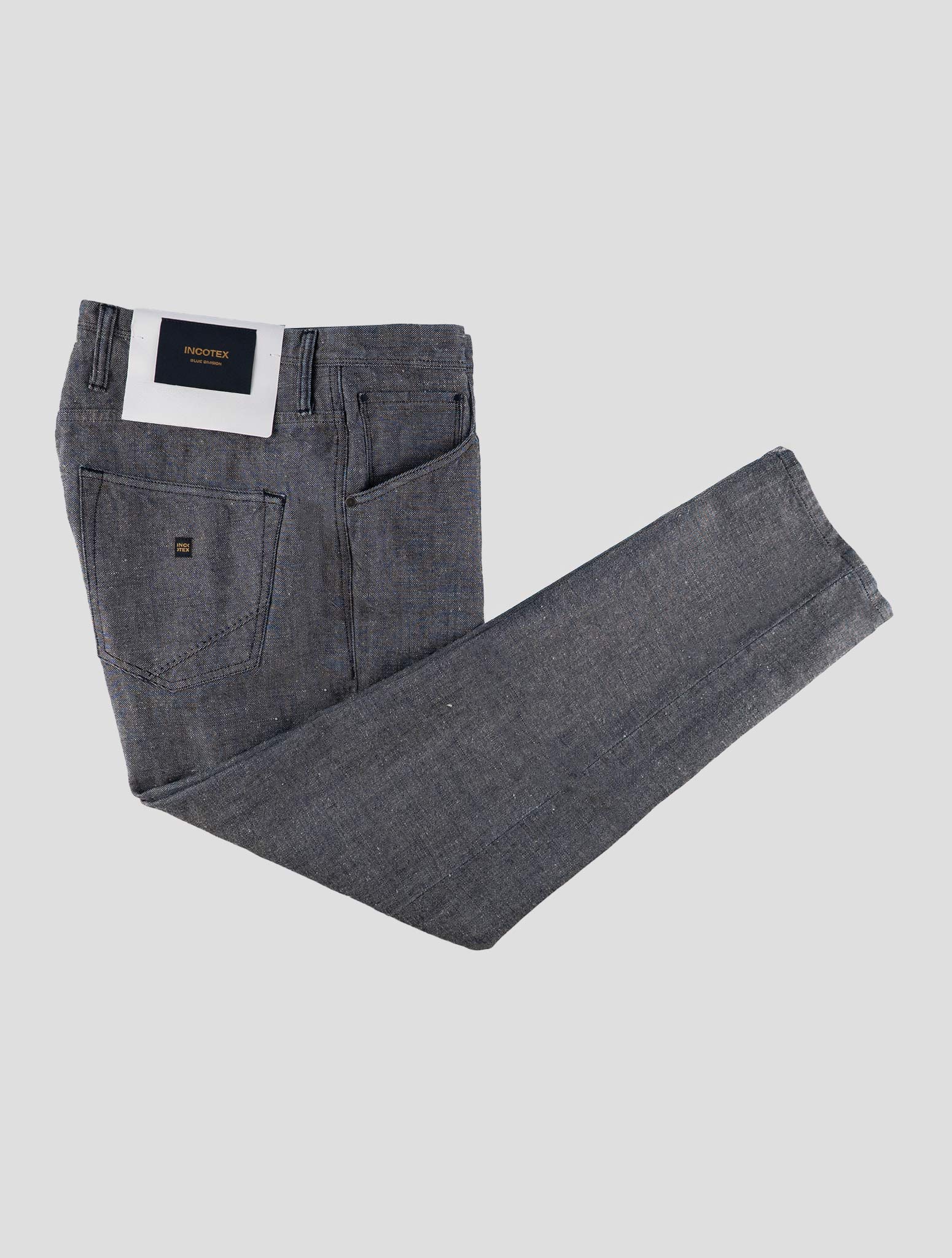 Incotex Blue Cotton Hemp Jeans
