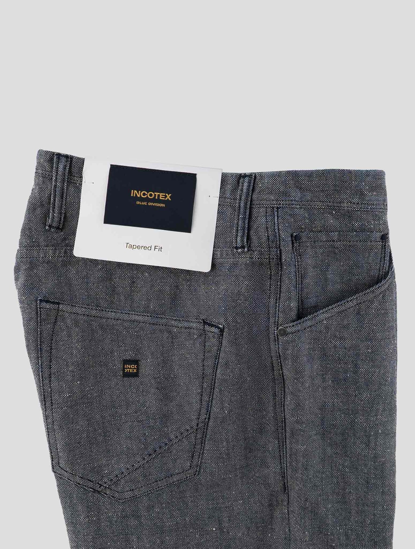 Incotex Blue Cotton Hemp Jeans