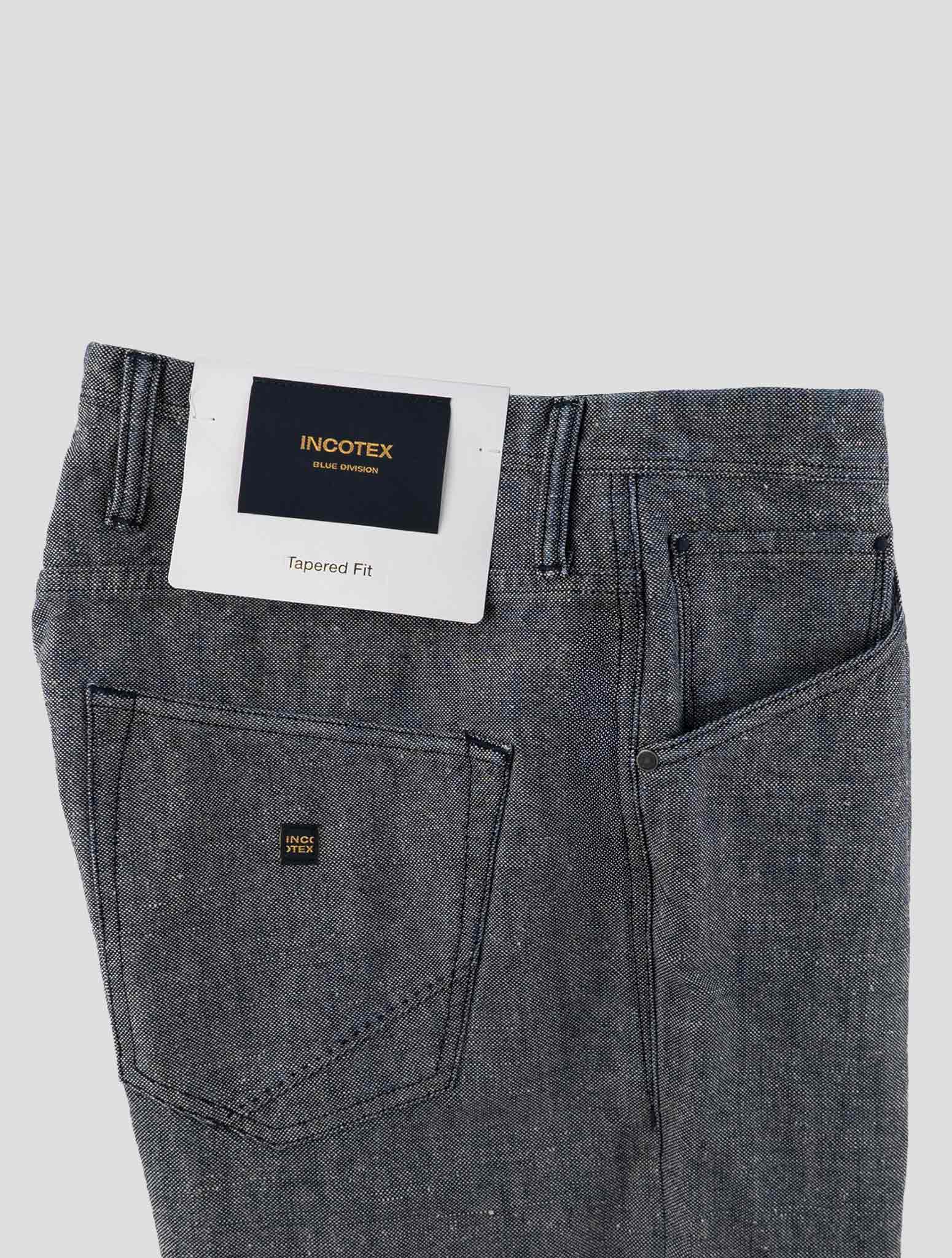 Incotex Blue Cotton Hemp Jeans