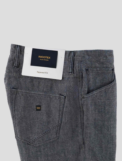 Incotex Blue Cotton Hemp Jeans